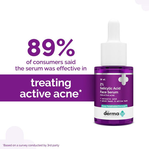 The Derma CO. | 2% Salicylic Acid Face Serum for Active Acne