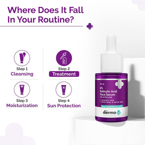 The Derma CO. | 2% Salicylic Acid Face Serum for Active Acne