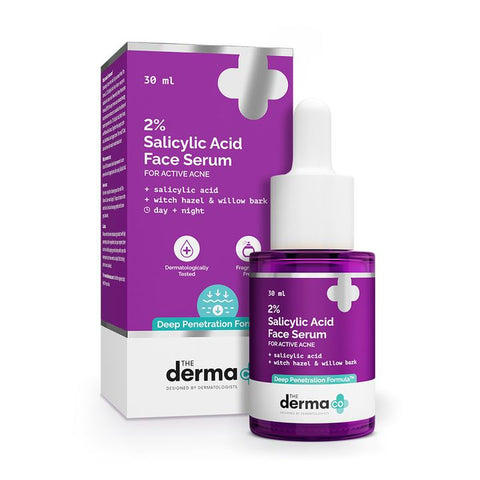 The Derma CO. | 2% Salicylic Acid Face Serum for Active Acne