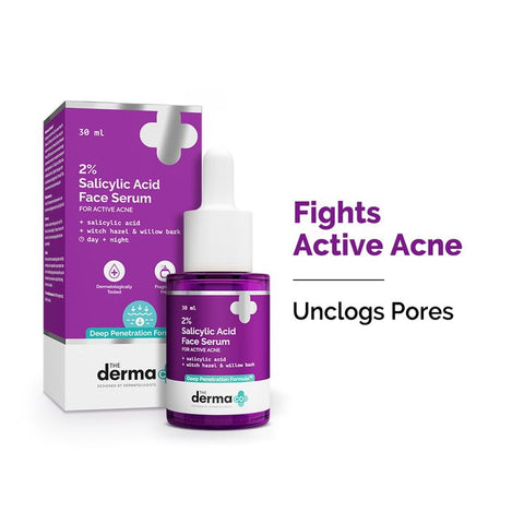 The Derma CO. | 2% Salicylic Acid Face Serum for Active Acne